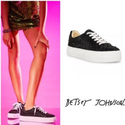 Betsey Johnson Women's Sidny Lace-Up Platform Sneakers (7.5)