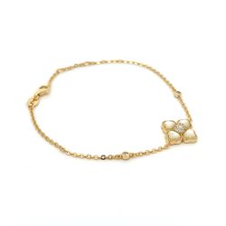 Beautiful bracelet in 925 sterling silver and plated with 14k gold