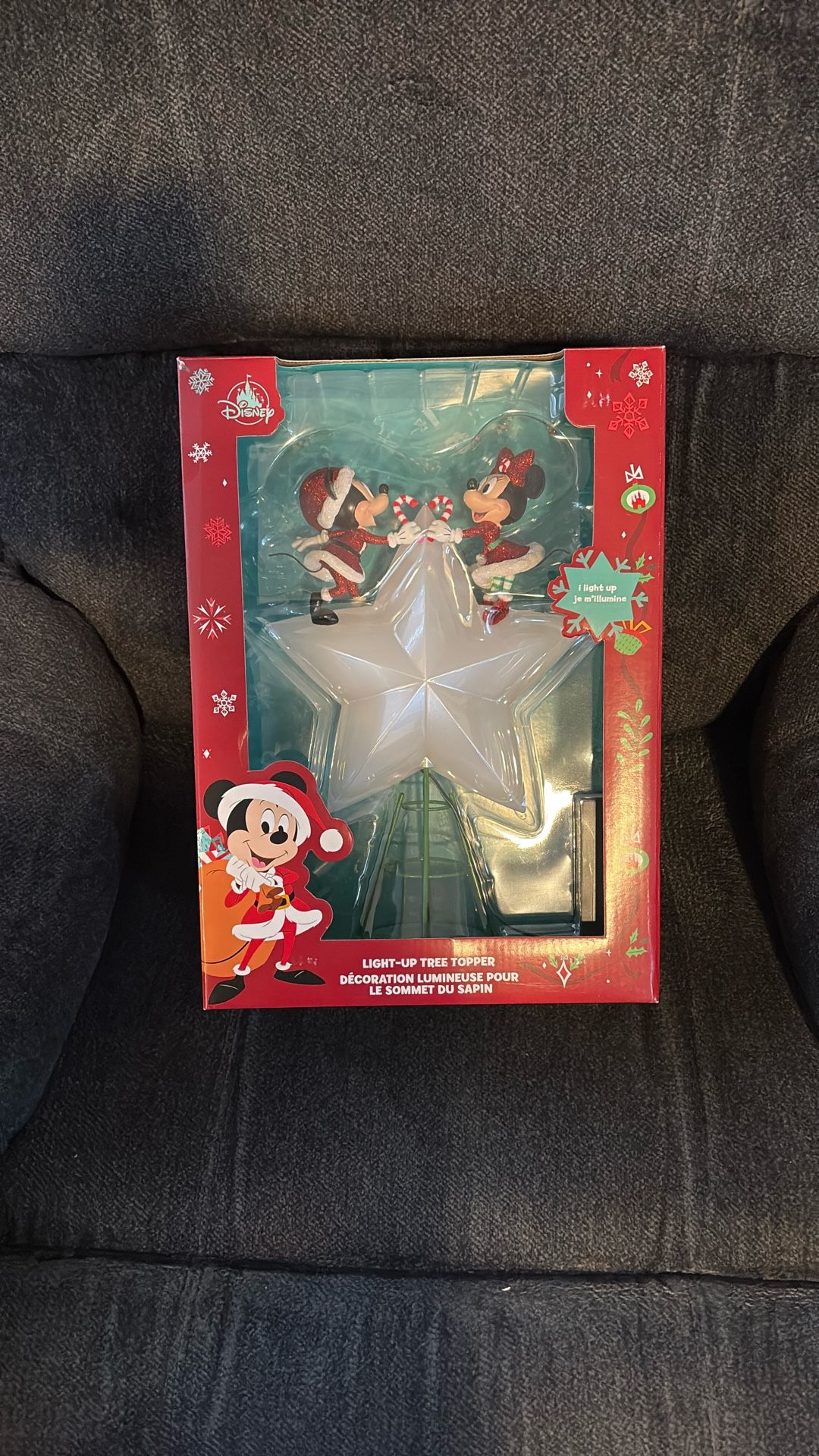 DISNEY “RARE” 2020 Santa Mickey & Minnie Light Up Tree Topper -On EBAY for $270