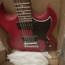 New Epiphone Electric Guitar/new Wah / Hanger / Ac Adapter $299 Obo Be Reasonable 