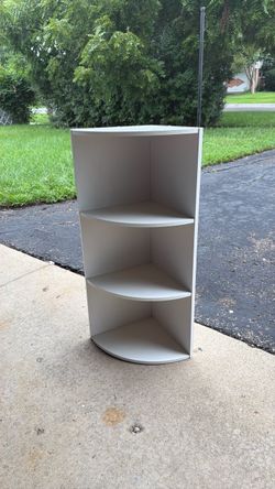 White 3-Tier Corner Shelf / Storage Unit