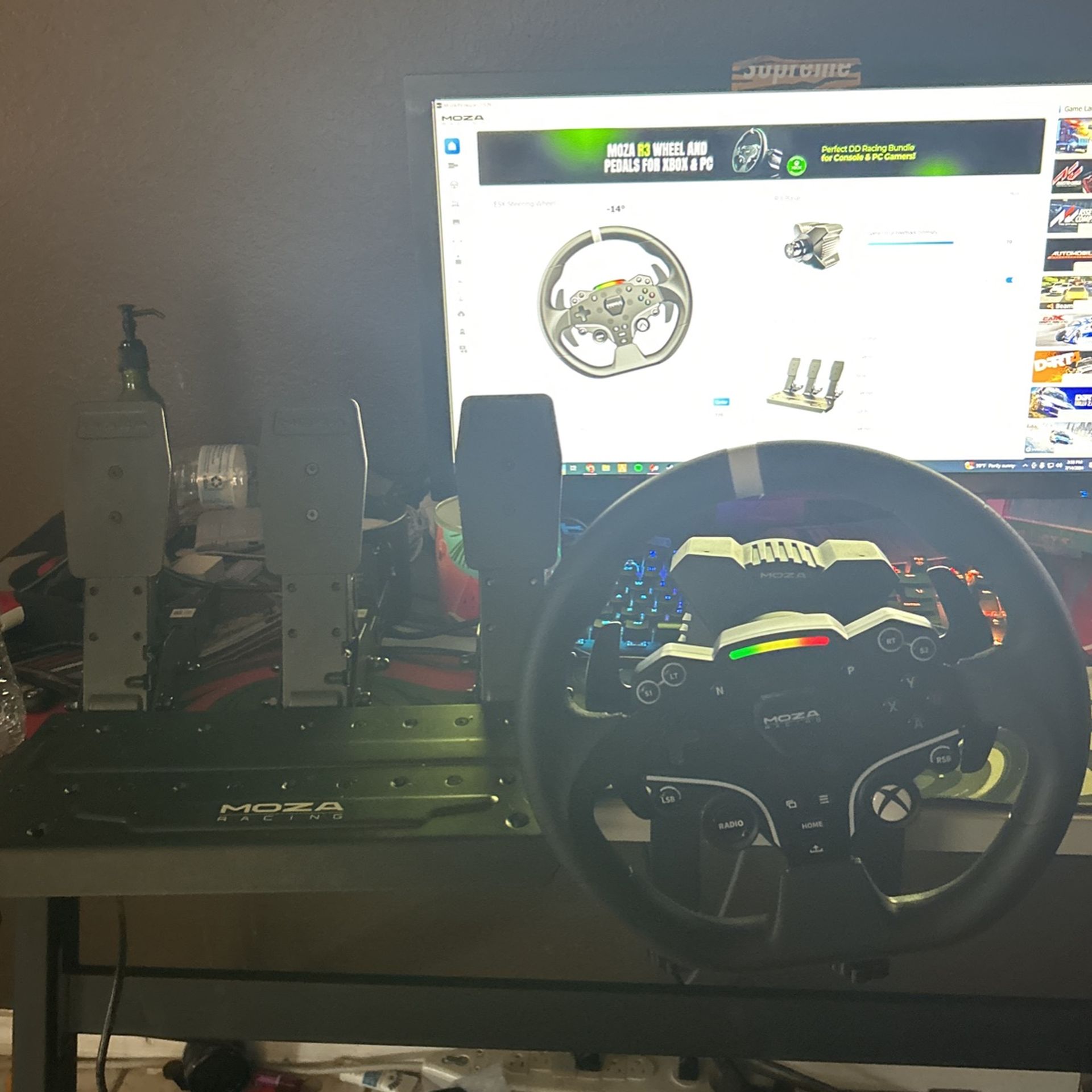 Moza R3 Racing Bundle w/ SRP-Lite clutch pedal