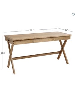 Solid wood desk