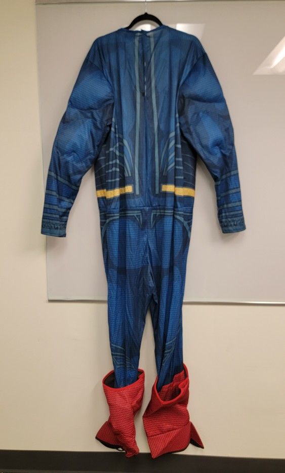 Superman - Justice League Padded Costume with Boots Adult Size X-Large