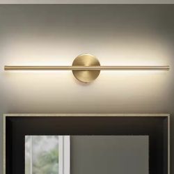 Aidan 1-Light Gold Linear Dimmable LED Wall Sconce