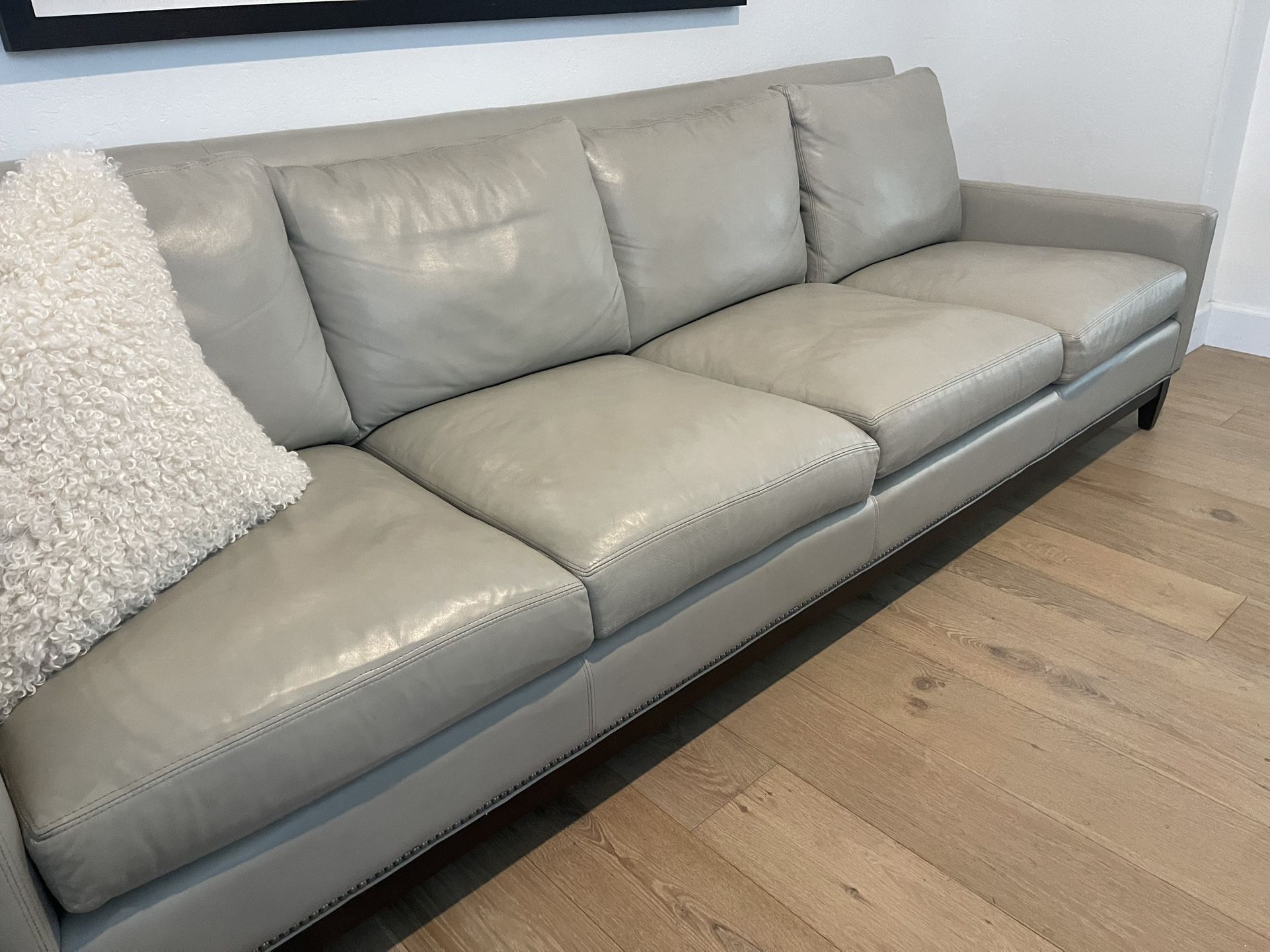 Arhaus Leather Sofa 101”