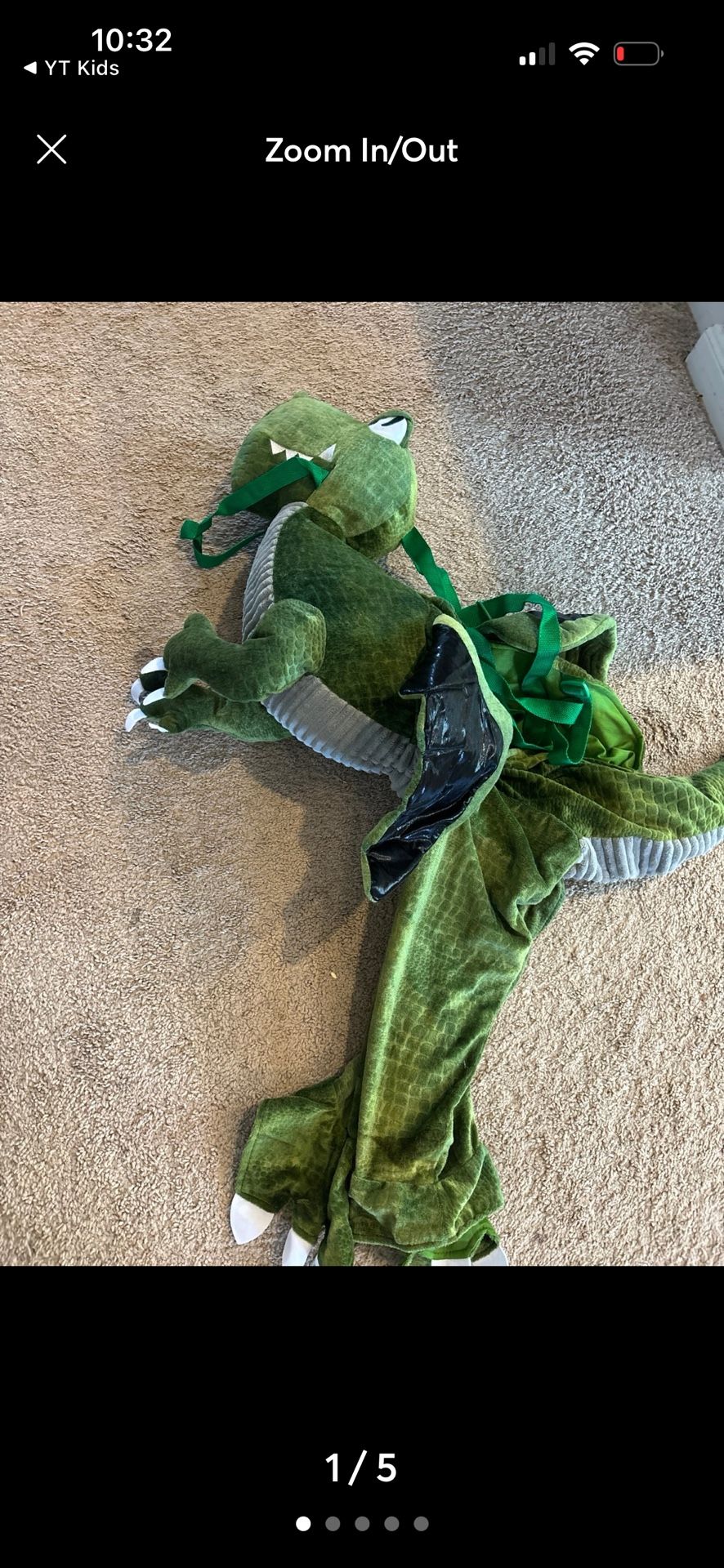 Dinosaur Costume 3t To 4t