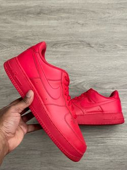 Size 12- Nike Air Force 1 Low Triple Red IG: CornerSoles