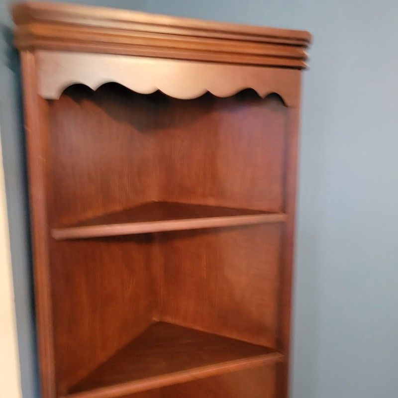 Two Decorative Corner Shelves