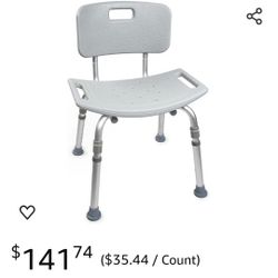 Bath Bench McKesson Without Arms Aluminum Frame Removable Backrest 19-1/4 Inch Seat Width 400 lbs.