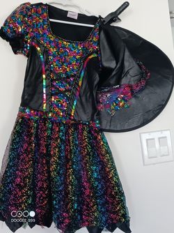 Girls Witch Costume With Hat