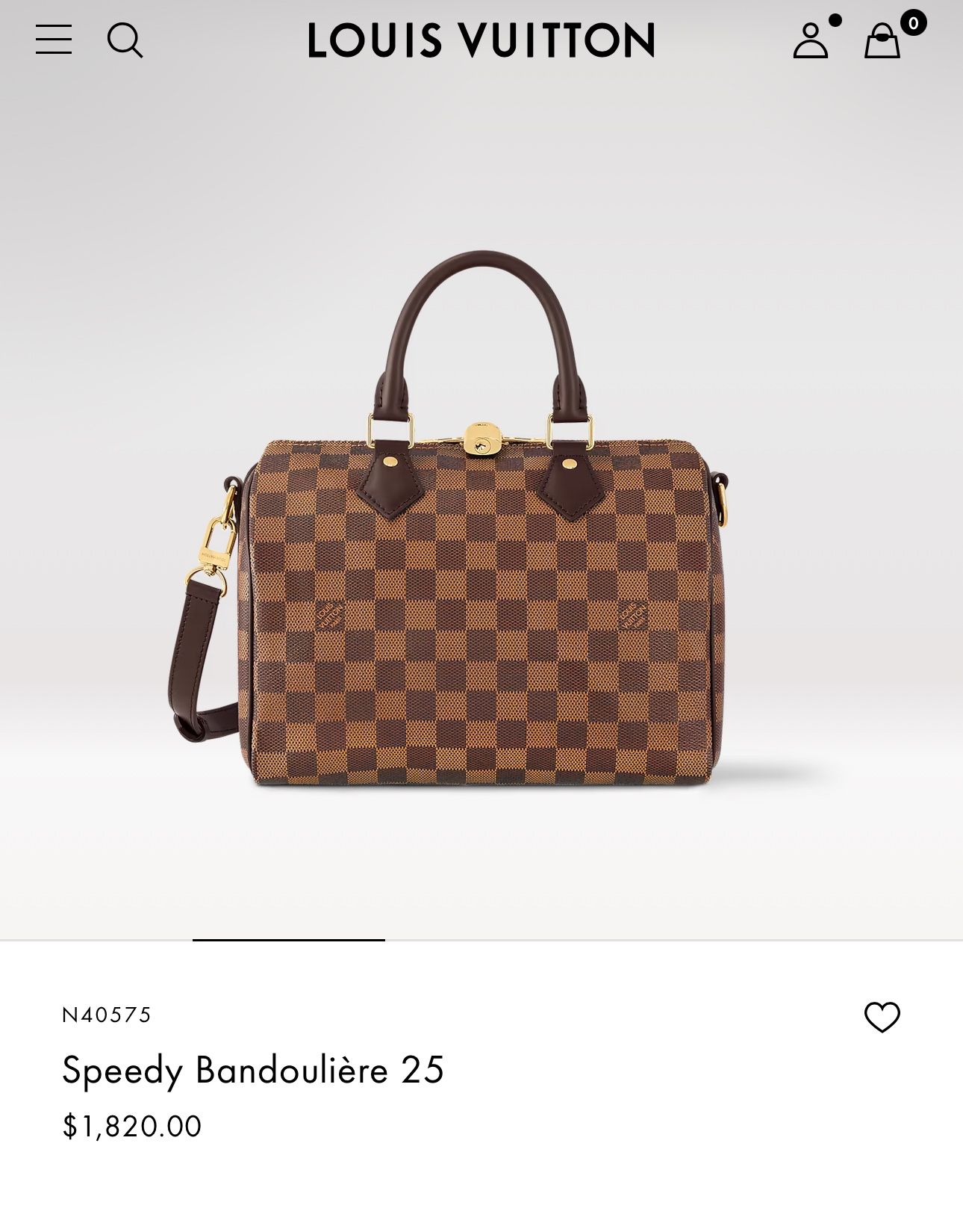 Louis Vuitton Speedy Bandoulière 25
