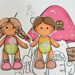 Paper Doll Play Book Set – Dress-Up Story Kit for Kids