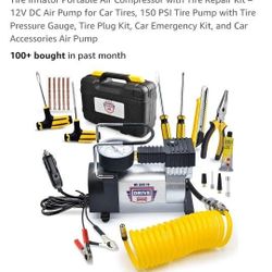 Heavy Duty Air Compressor / Tire Repair Kit