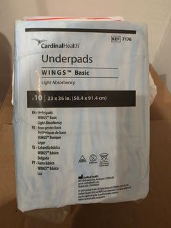 Cardinal Health Wings Basic Underpads 10-Pack