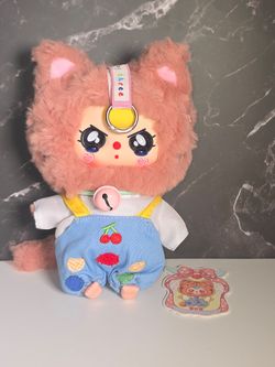 Plush Cat Doll with Outfit and Accessories