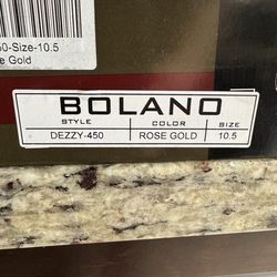 Men’s bolano rose gold dress shoes 10.5