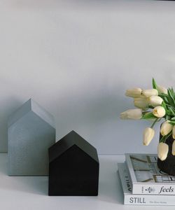 MODERN ,IKEA BETYGA Black & Gray Set of 2 Decoration Houses.