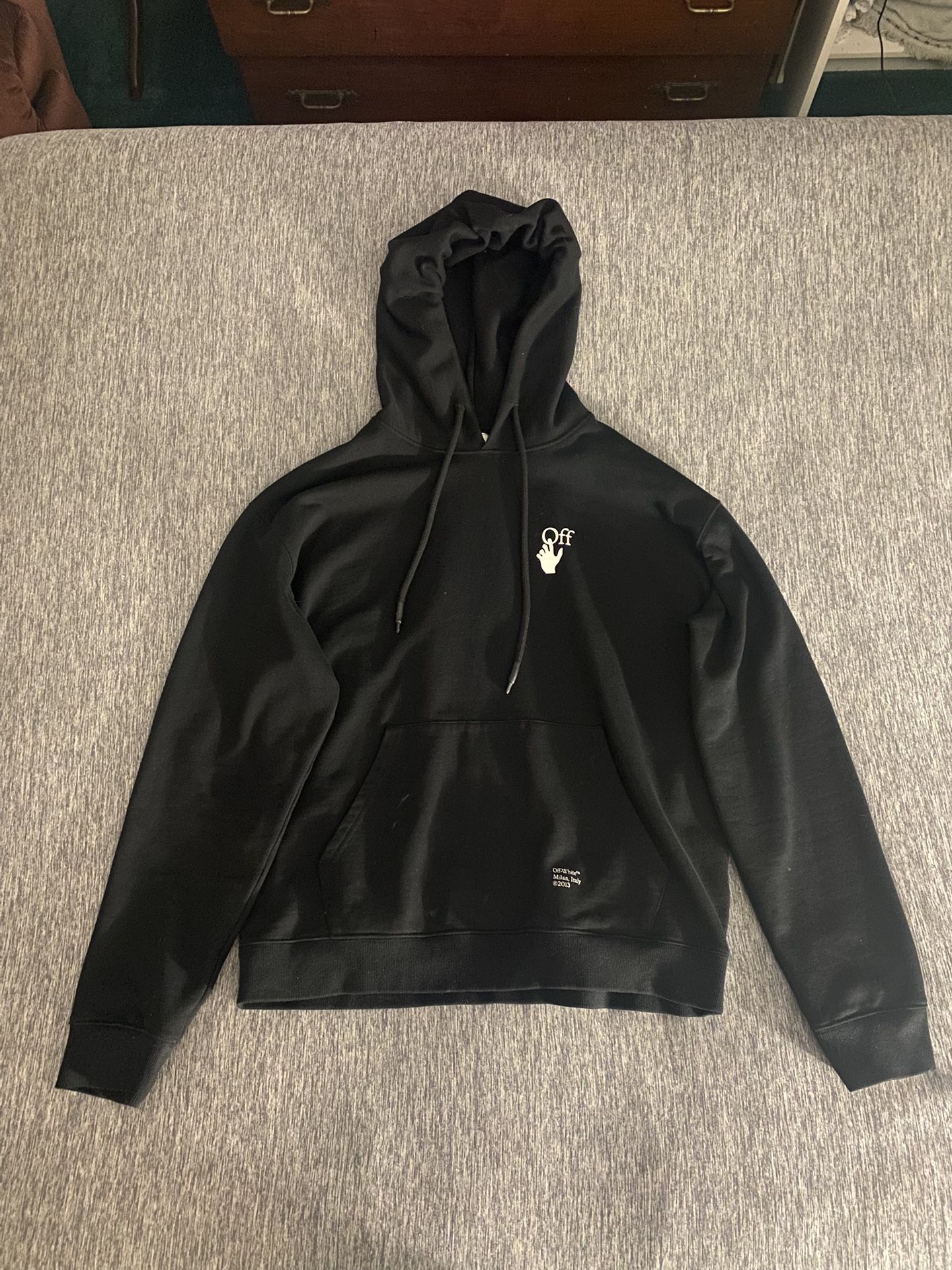 OFF WHITE Caravaggio Black & White Arrow Hoodie