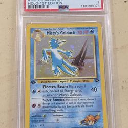 2000 Misty's Golduck 1st Edition Holo Psa 7