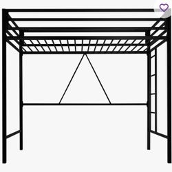 Black Metal Twin Loft Bed