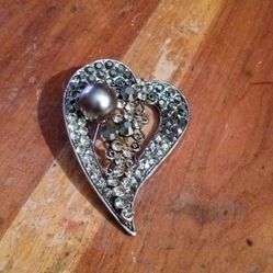 Silver Tone Brooch