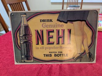 1940's-1950's cardboard NEHI Avertisement
