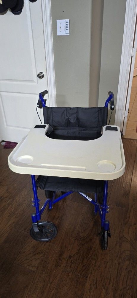 Wheel Chair With Food Tray. 