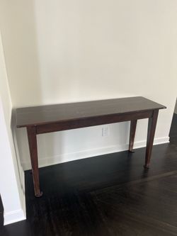 Solid Wood Console Table / Sofa Table – Dark Espresso Finish