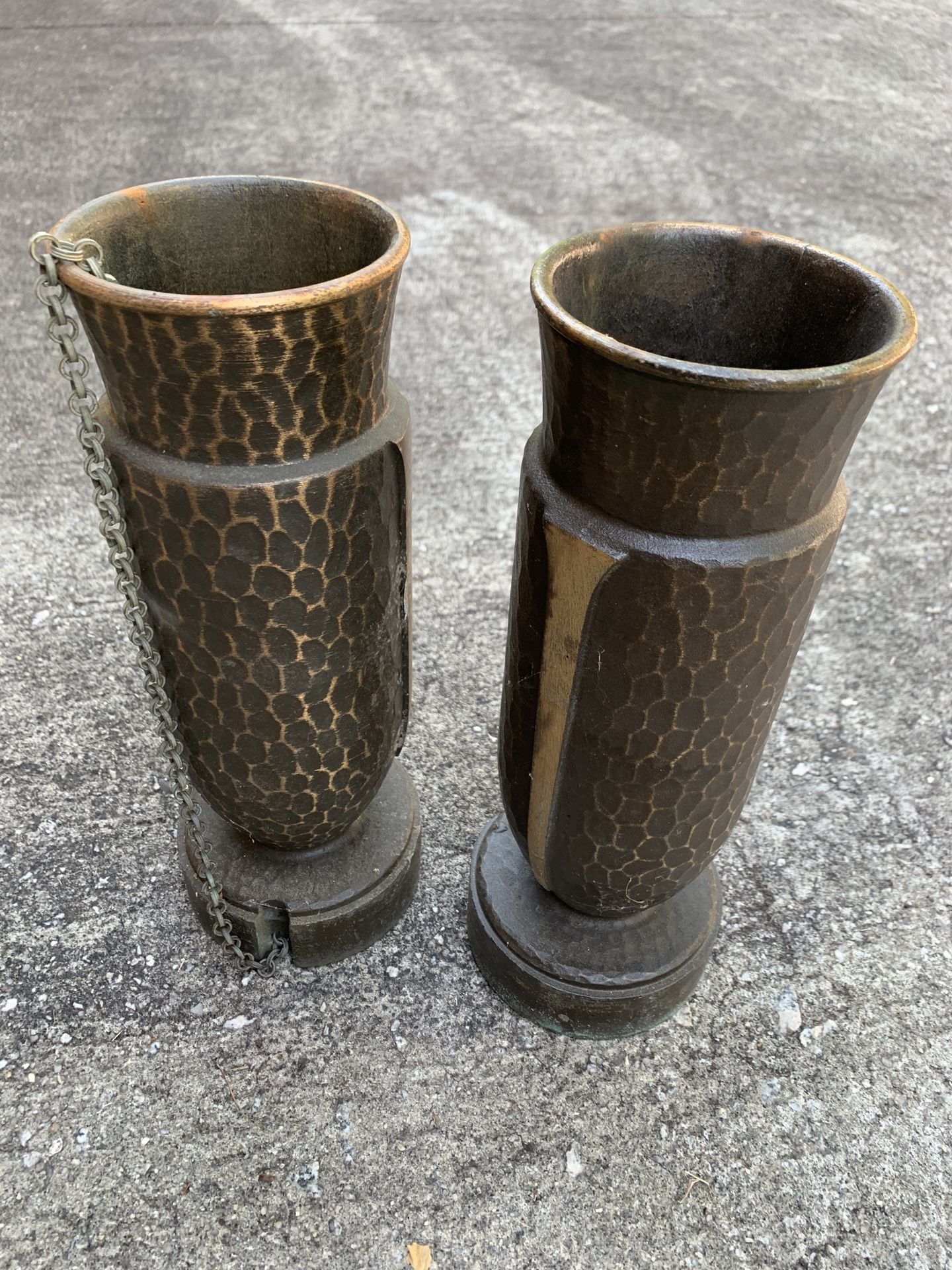 Bronze Grave Marker Monument Vase