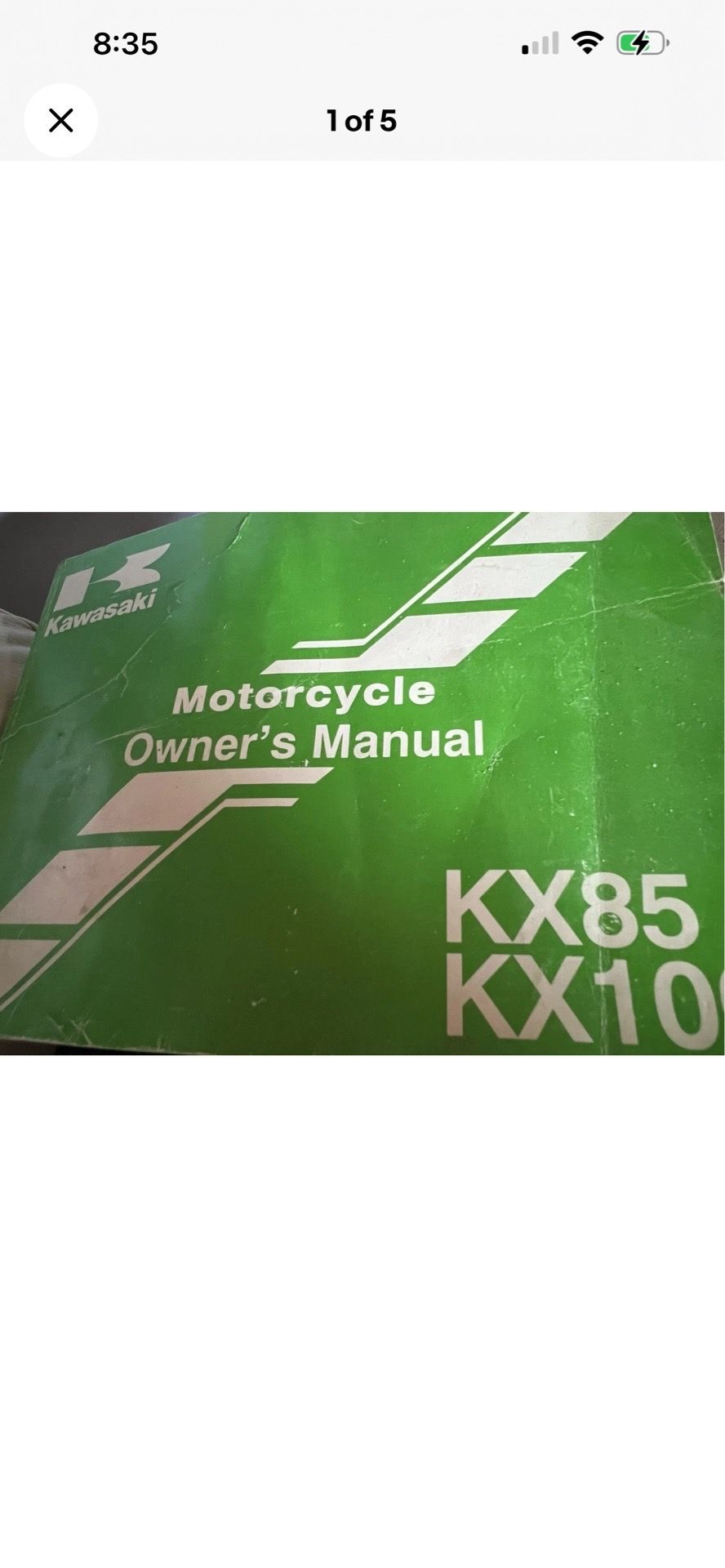 KX Dirt Bike Manual