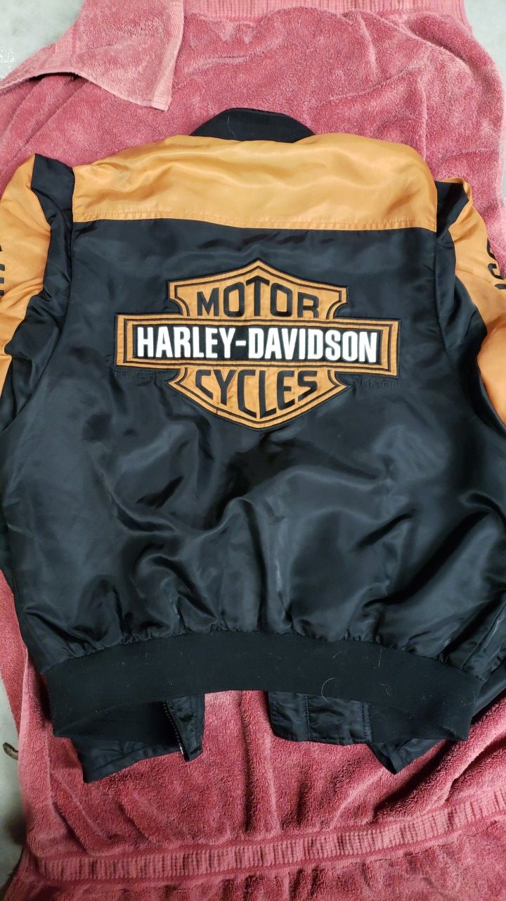 Harley Davidson Nylon wind breaker jacket