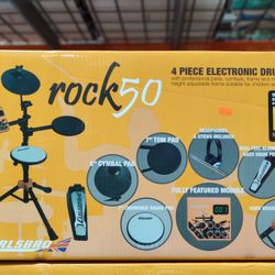 Carlsbro Rock50 4-Piece Electronic Drum Kit with Headphones
