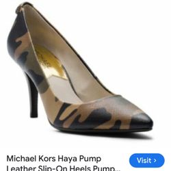 NEW Michael Kors Amara Camouflage Print Pump