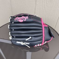 Pre- Owned Rawlings Fastpitch Softball Glove WFP115 Black Size 11.5 inch