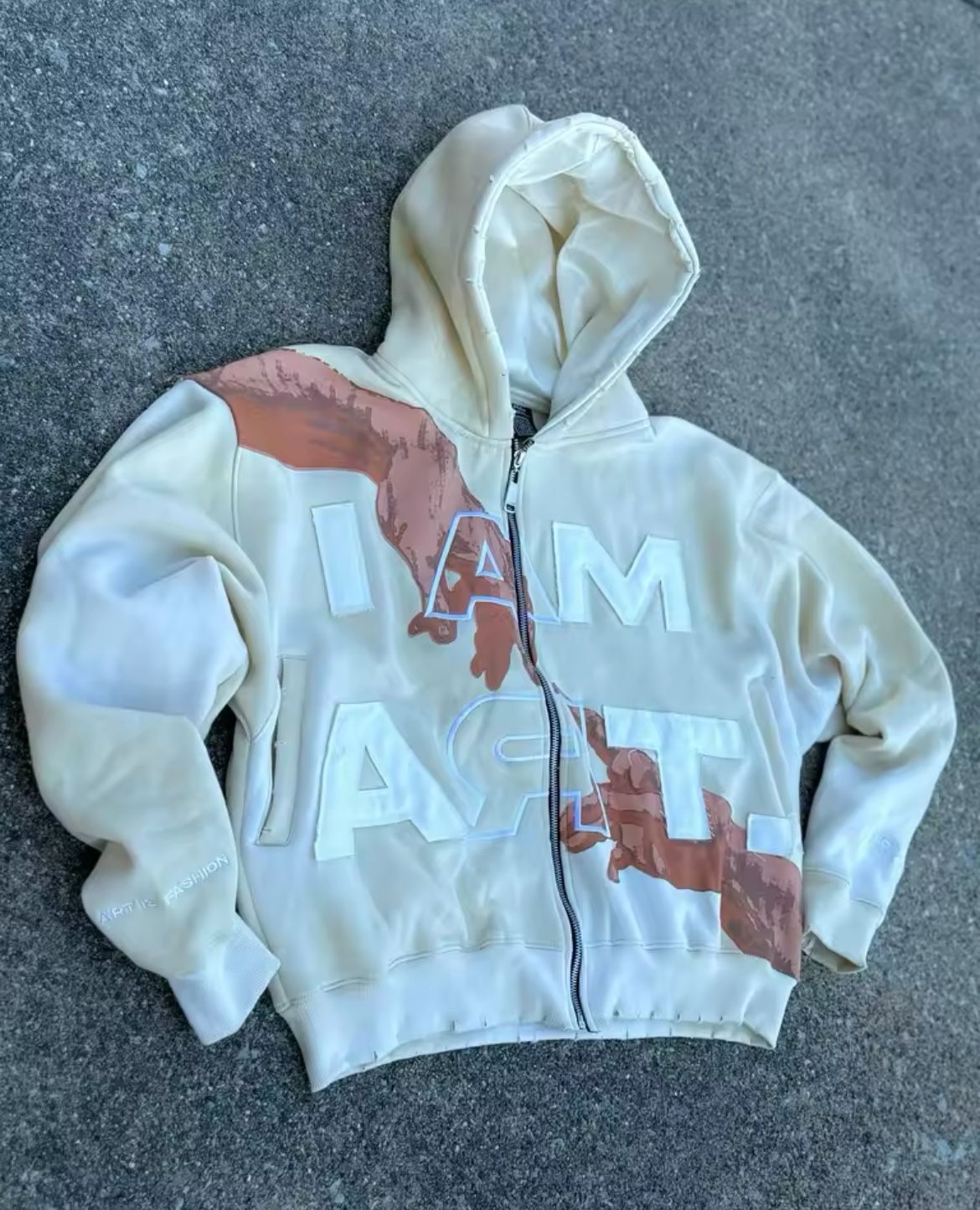 “I AM ART” Harajuku Y2K Sweatshirt
