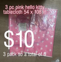 Hello kitty table cloth