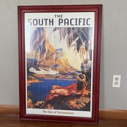 South Pacific Isles Of Enchantment Framed Art Print Poster 28x40