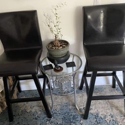 Two Bar 30” High Stools Color Chocolate
