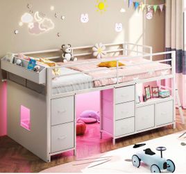 Twin loft bed