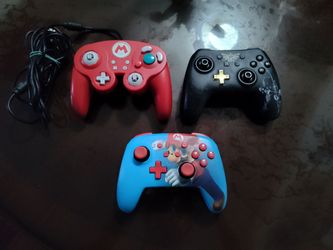 3 Nintendo Switch Wired Controllers – Mario, Zelda & GameCube Style