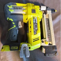 RYOBI ONE+ 18V 18-Gauge Cordless AirStrike Narrow Crown Stapler (Tool Only) P361