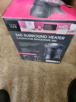 NEVER USED EASY HOME 360 SURROUND  HEATER 5 DIGITAL SETTINGS AUTO SHUT OFF