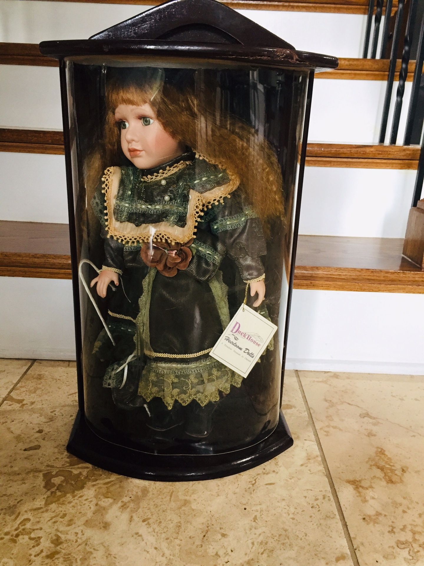 Duck House Heirloom Doll in special case