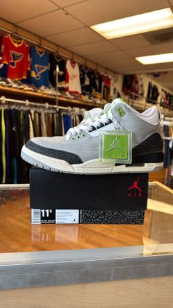 Jordan 3 Chlorophyll size 11.5