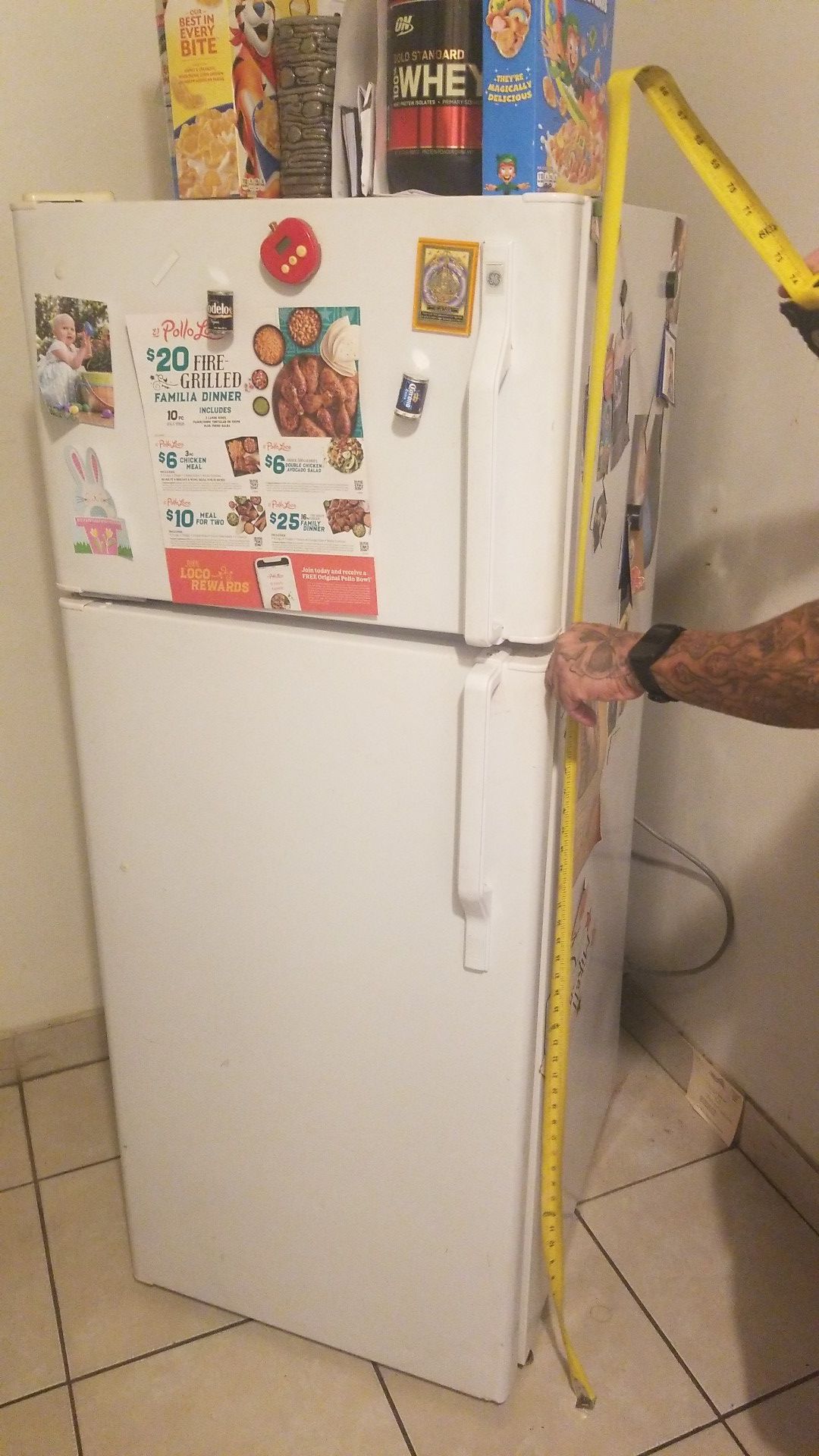 GE fridge refrigerator