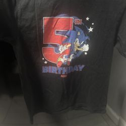Sonic #5 Shirt Youth Size Small