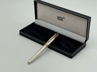 MONTBLANC SOLITAIRE AG 925 STERLING SILVER ROLLERBALL PEN MINT 100% GENUINE RARE