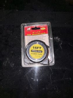 White Dog 16' x 3/4" Power Tape Measure