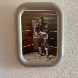 Sugar Ray, Leonard Coors Boxing Autograph Vintage